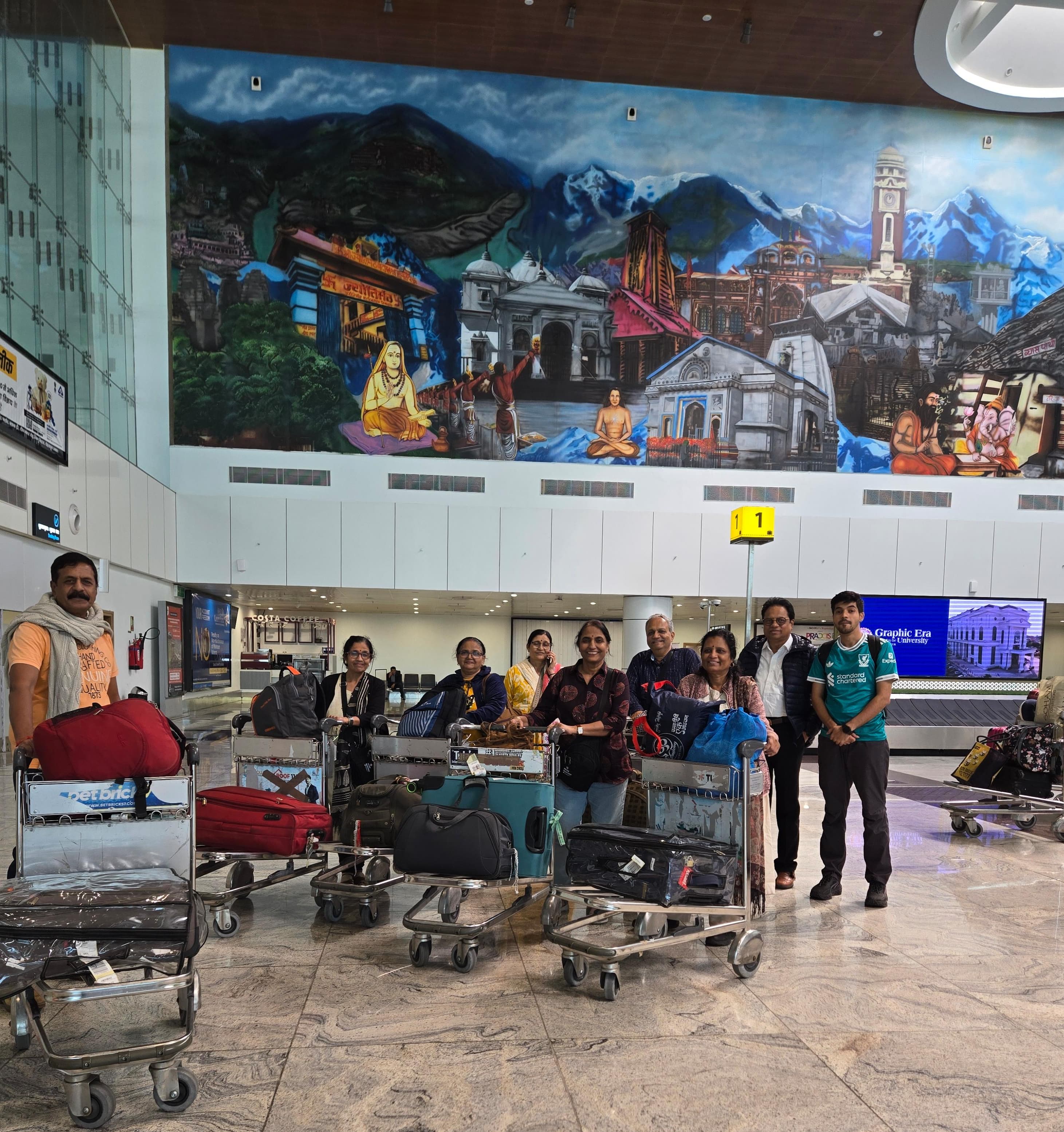 Brahma Holidays group at Dehradun airport