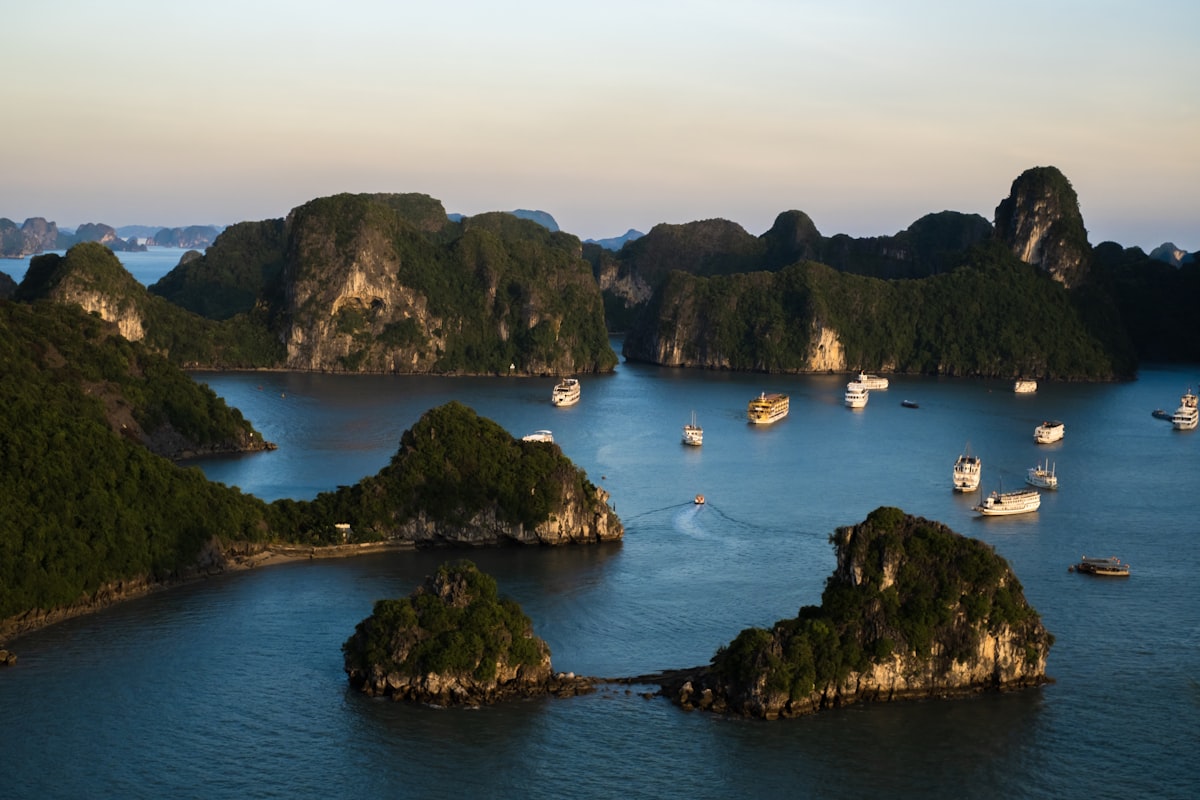 Ha Long Bay limestone karsts, Vietnam